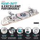 Relentless V2 31 Inch Complete Skateboard by Hamish Brewer, aka The Tattooed Principal, Buy a Skateboard, Give a Skateboard, 7 Layer Canadian Maple for Kids Teens Adults Tricks Double Kick Deck Concave