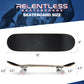 Relentless V2 31 Inch Complete Skateboard by Hamish Brewer, aka The Tattooed Principal, Buy a Skateboard, Give a Skateboard, 7 Layer Canadian Maple for Kids Teens Adults Tricks Double Kick Deck Concave