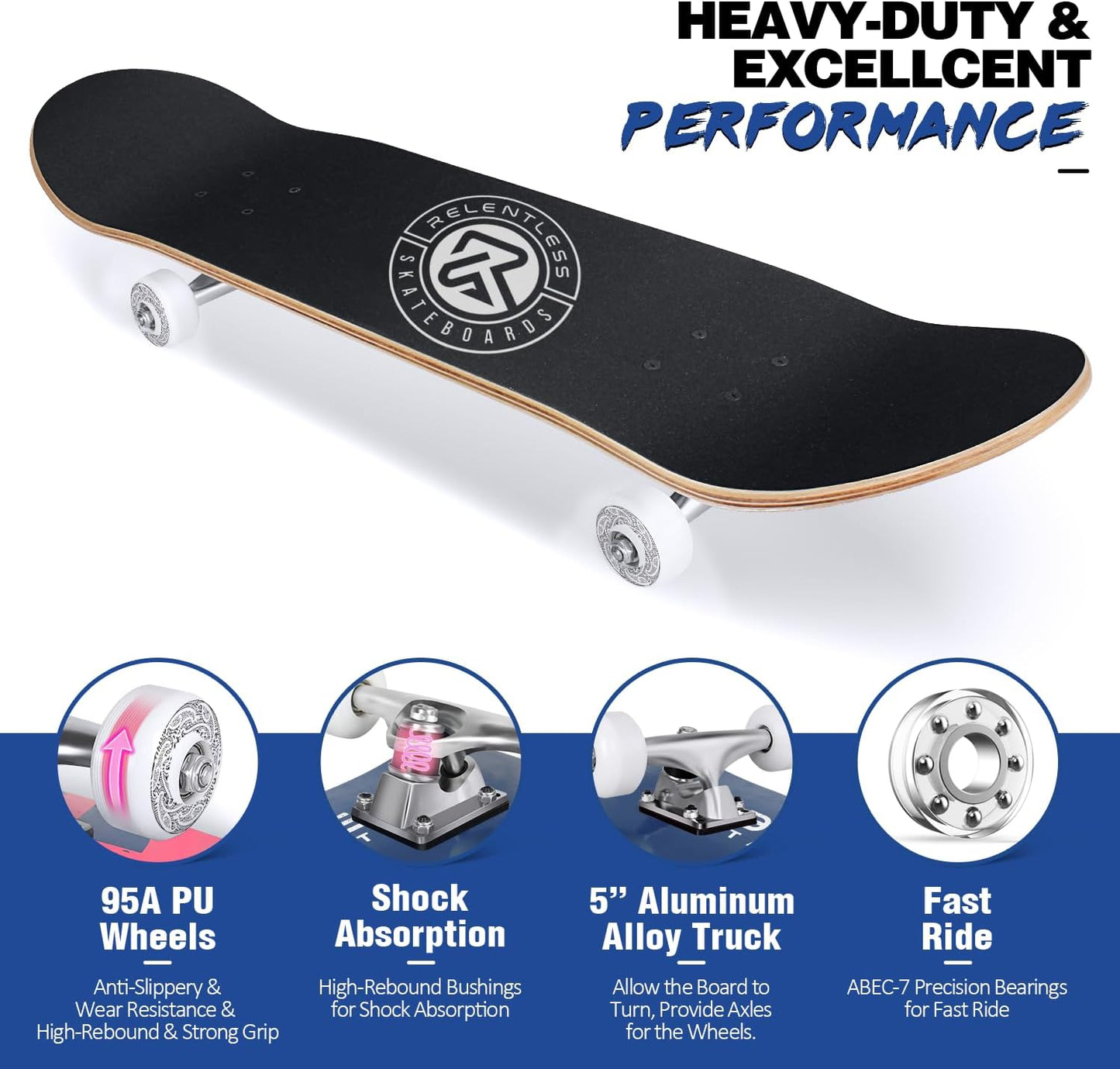 Relentless 31 Inch Complete Skateboard V3